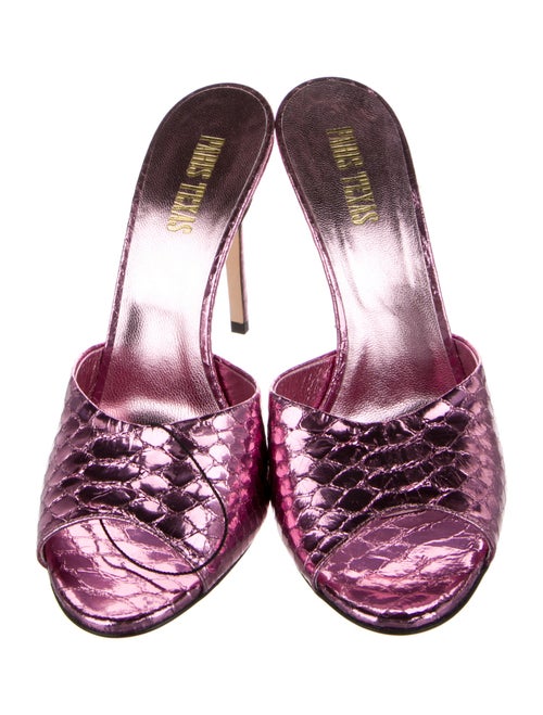 Paris Texas Leather Slides