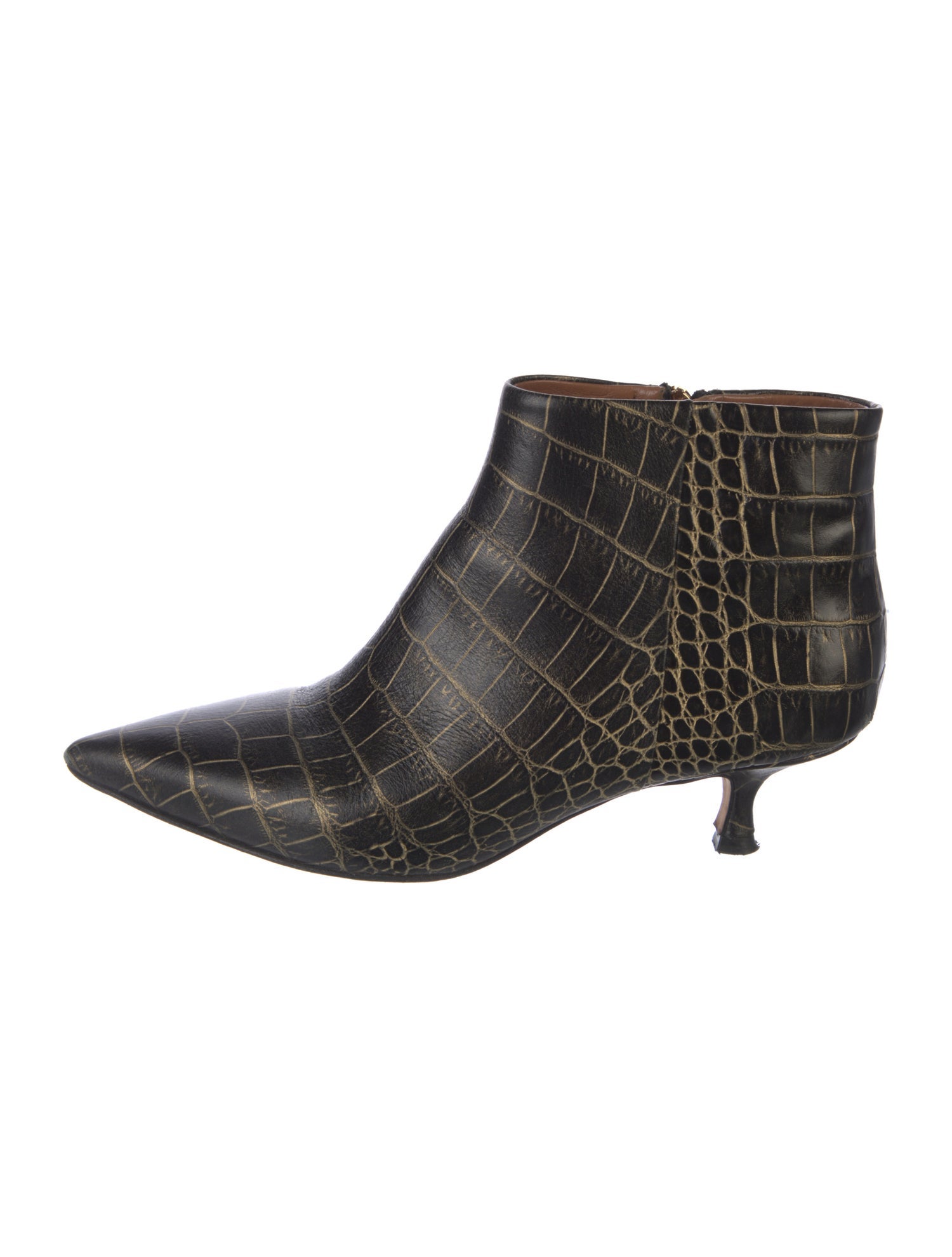 Paris Texas Leather Animal Print Boots