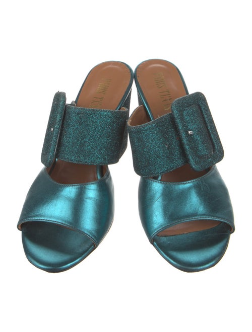 Paris Texas Leather Slides