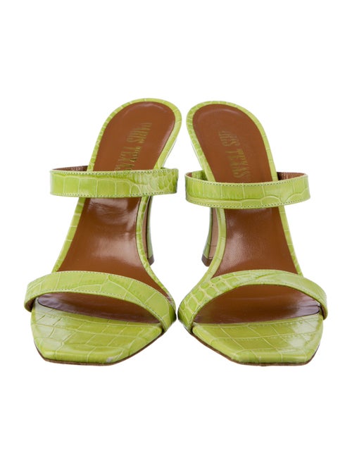 Paris Texas Leather Slides