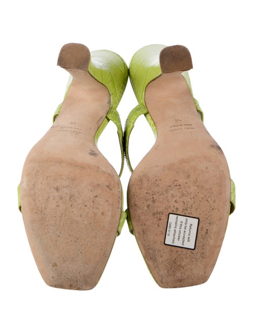 Paris Texas Leather Slides