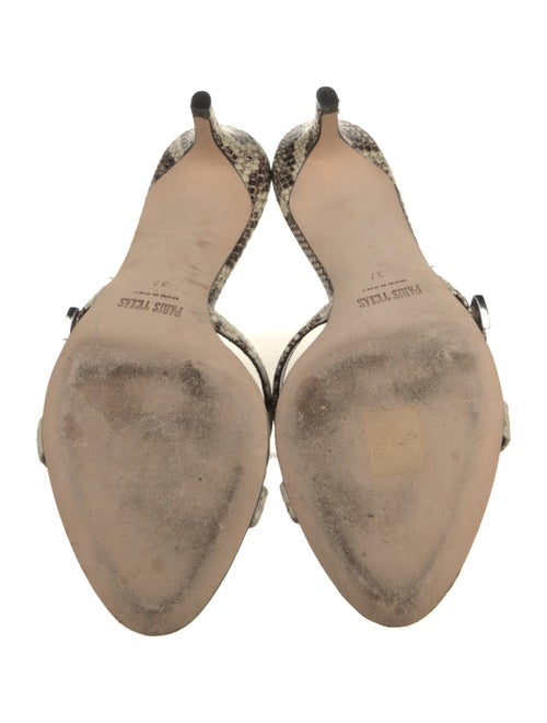 Paris Texas Leather Animal Print Slides