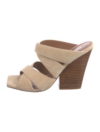 Paris Texas Suede Slides