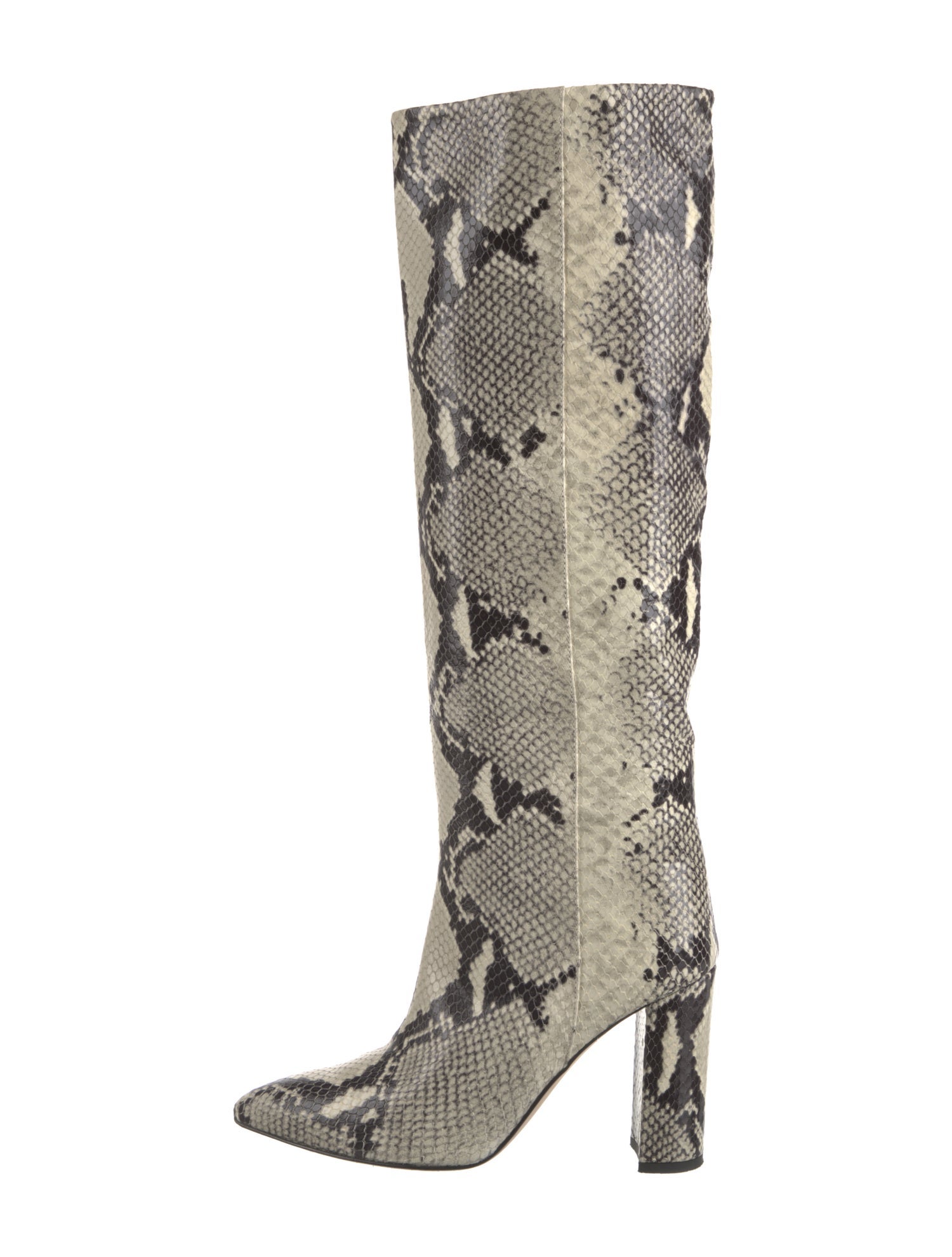 Paris Texas Leather Animal Print Boots