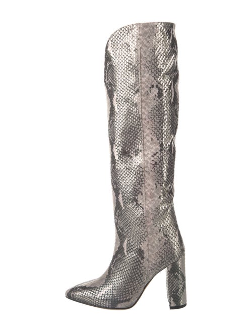 Paris Texas Embossed Leather Animal Print Boots