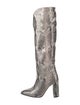 Paris Texas Embossed Leather Animal Print Boots