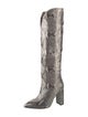 Paris Texas Embossed Leather Animal Print Boots