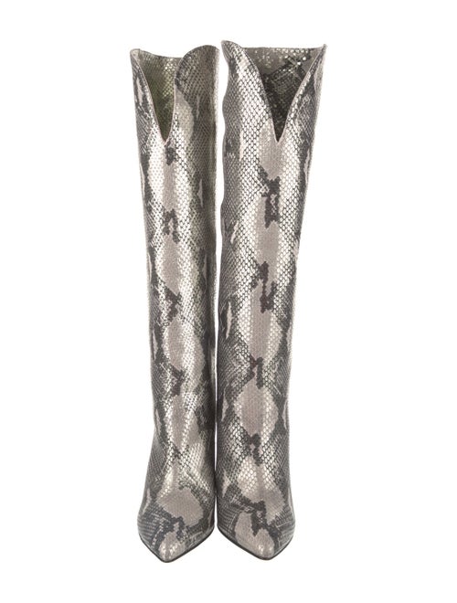 Paris Texas Embossed Leather Animal Print Boots