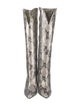 Paris Texas Embossed Leather Animal Print Boots