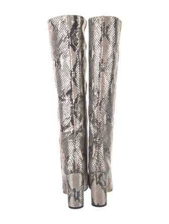 Paris Texas Embossed Leather Animal Print Boots