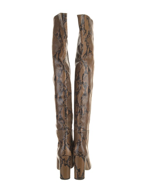 Paris Texas Leather Animal Print Boots