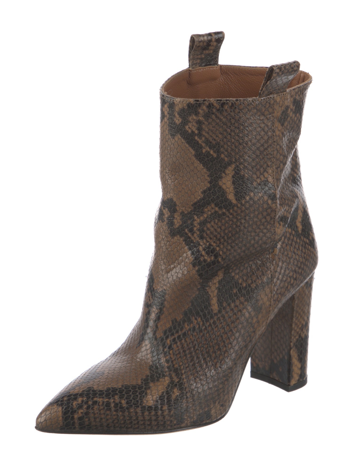 Paris Texas Embossed Leather Animal Print Boots