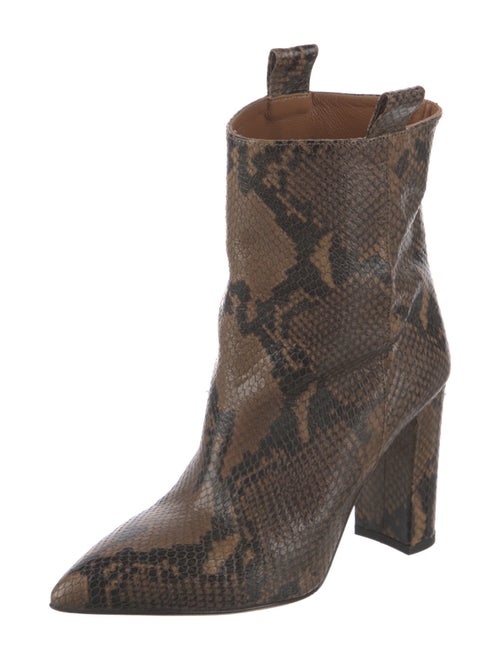 Paris Texas Embossed Leather Animal Print Boots