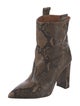 Paris Texas Embossed Leather Animal Print Boots