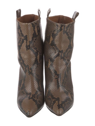 Paris Texas Embossed Leather Animal Print Boots
