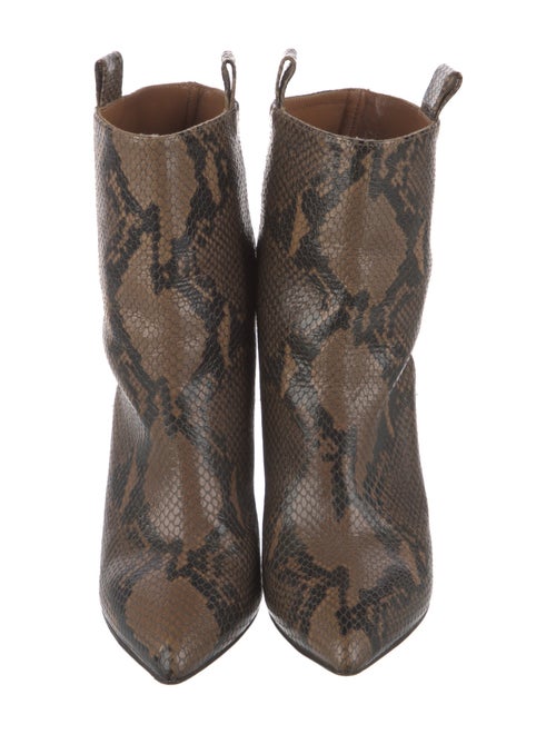 Paris Texas Embossed Leather Animal Print Boots
