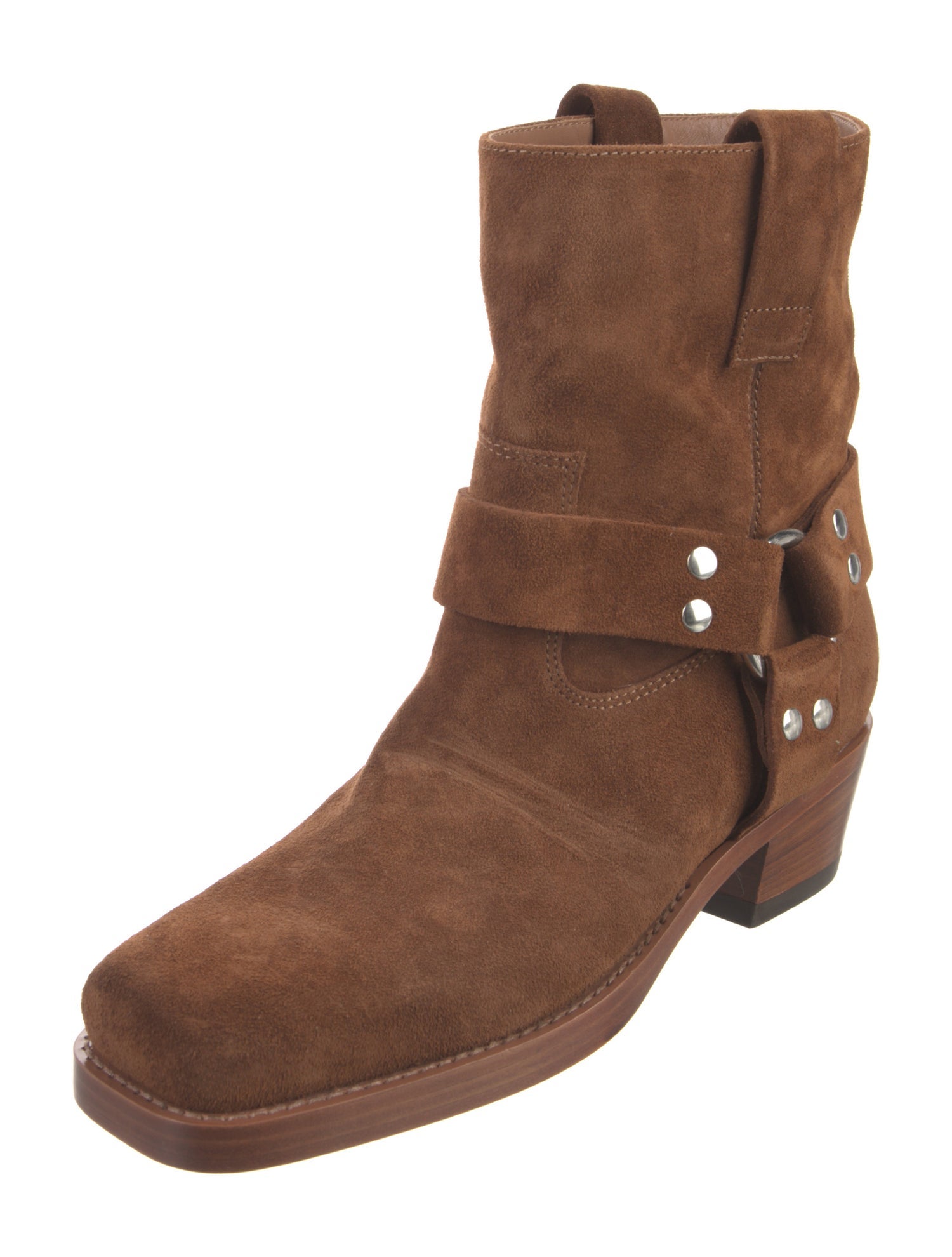 Paris Texas Suede Moto Boots