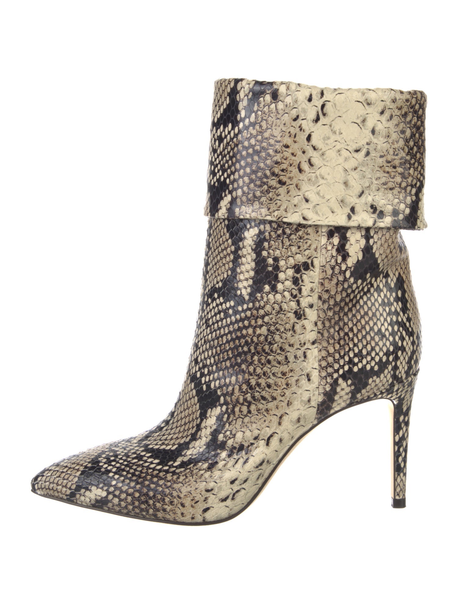 Paris Texas Leather Animal Print Boots