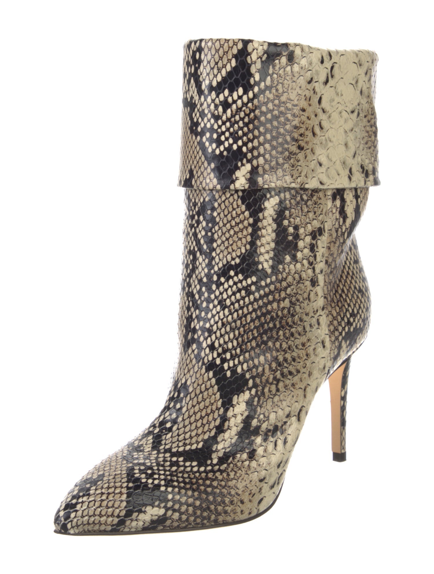 Paris Texas Leather Animal Print Boots