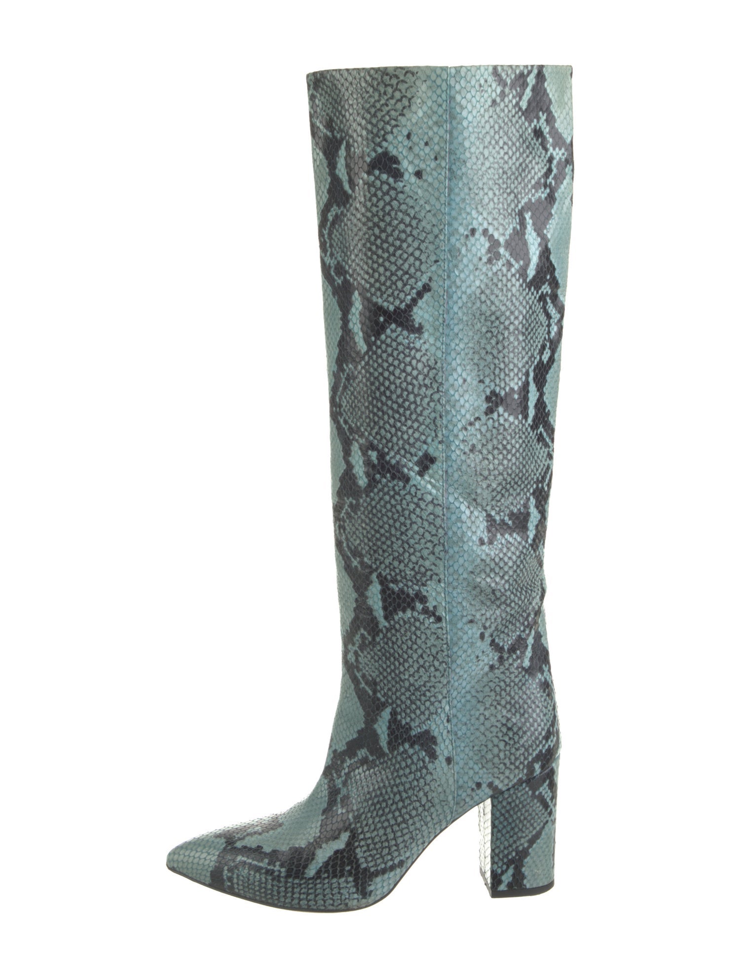 Paris Texas Leather Animal Print Boots