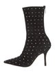 Paris Texas Suede Crystal Embellishments Sock Boots