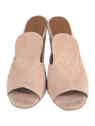 Paris Texas Suede Slides