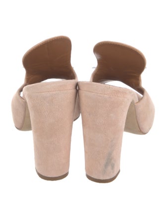 Paris Texas Suede Slides