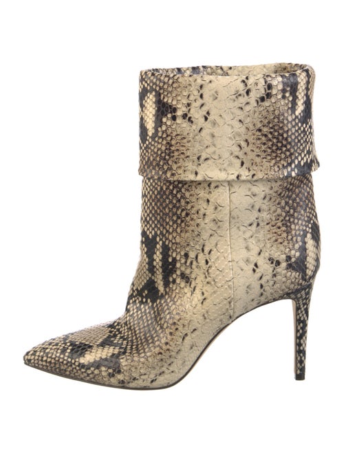 Paris Texas Embossed Leather Animal Print Boots