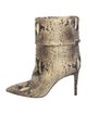 Paris Texas Embossed Leather Animal Print Boots