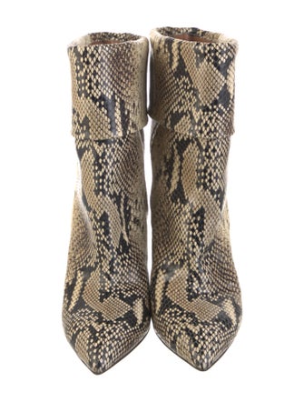 Paris Texas Embossed Leather Animal Print Boots