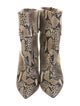Paris Texas Embossed Leather Animal Print Boots