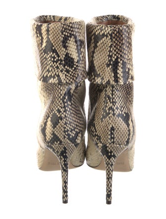 Paris Texas Embossed Leather Animal Print Boots