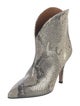 Paris Texas Leather Animal Print Western Boots