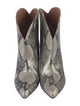 Paris Texas Leather Animal Print Western Boots