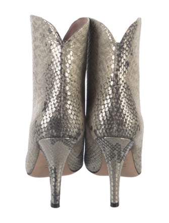 Paris Texas Leather Animal Print Western Boots