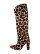 Paris Texas Ponyhair Animal Print Boots