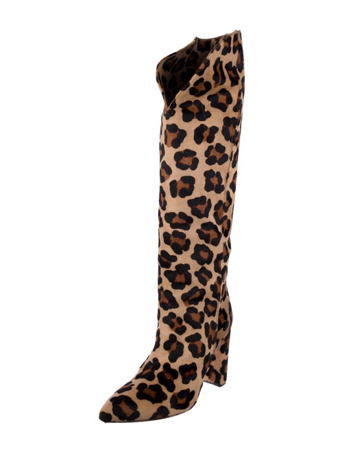 Paris Texas Ponyhair Animal Print Boots