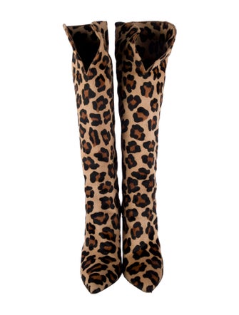 Paris Texas Ponyhair Animal Print Boots