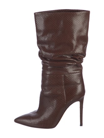 Paris Texas Embossed Leather Boots