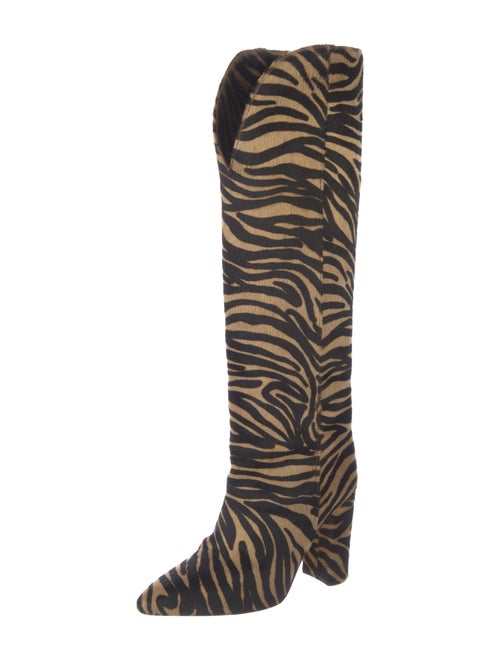 Paris Texas Ponyhair Animal Print Boots