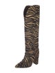 Paris Texas Ponyhair Animal Print Boots