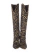 Paris Texas Ponyhair Animal Print Boots