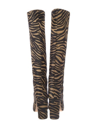 Paris Texas Ponyhair Animal Print Boots