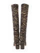 Paris Texas Ponyhair Animal Print Boots