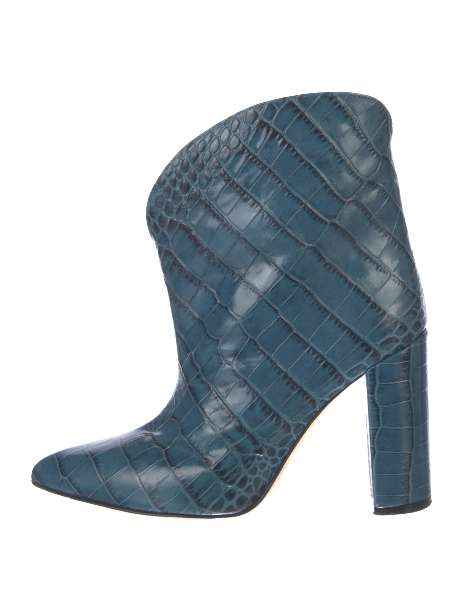 Paris Texas Embossed Leather Animal Print Boots