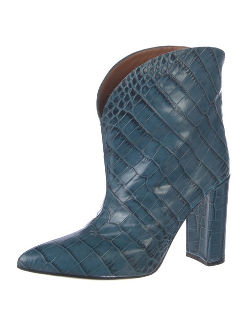 Paris Texas Embossed Leather Animal Print Boots