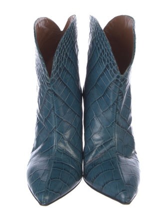 Paris Texas Embossed Leather Animal Print Boots