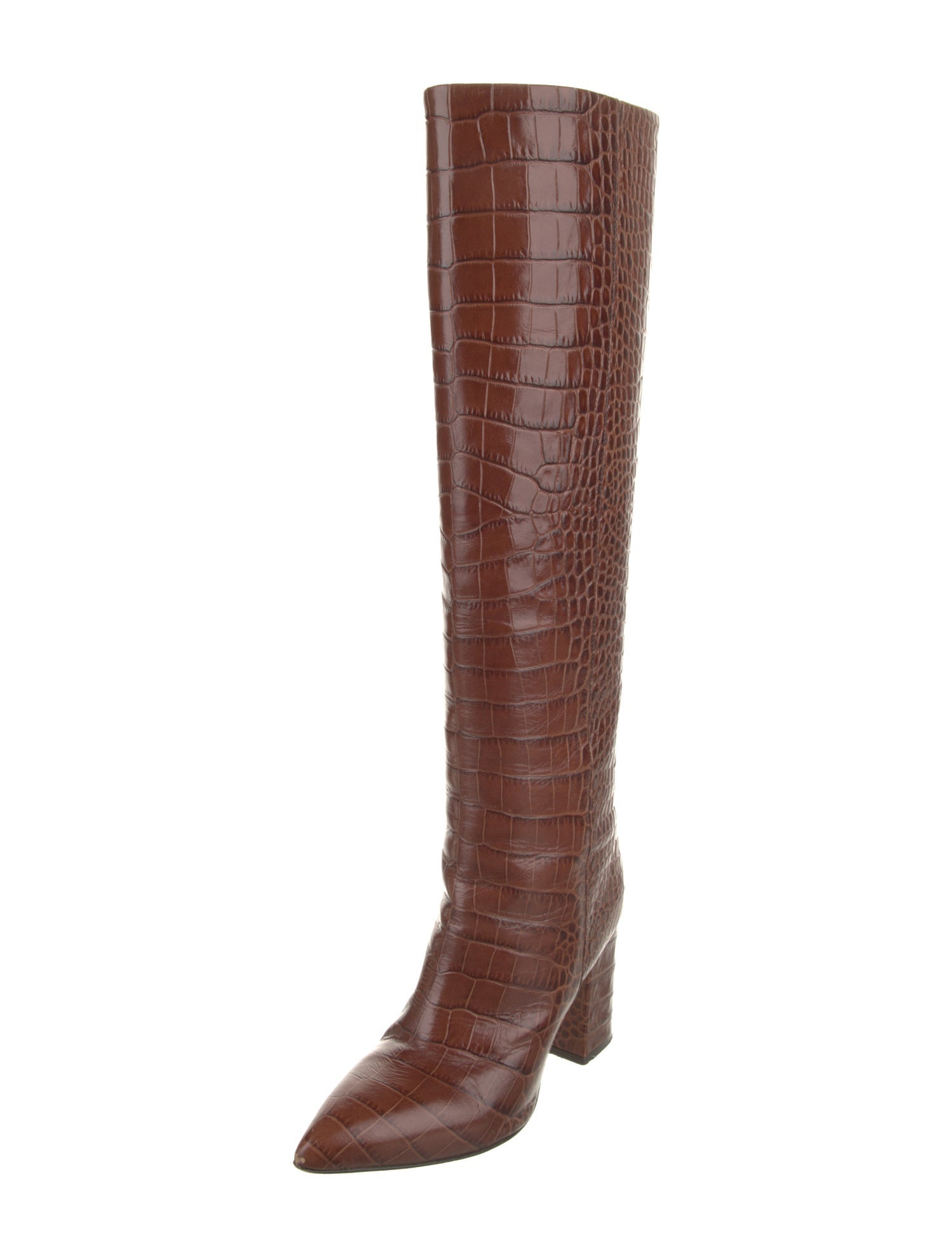 Paris Texas Embossed Leather Animal Print Boots