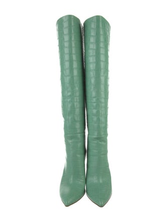 Paris Texas Embossed Leather Boots