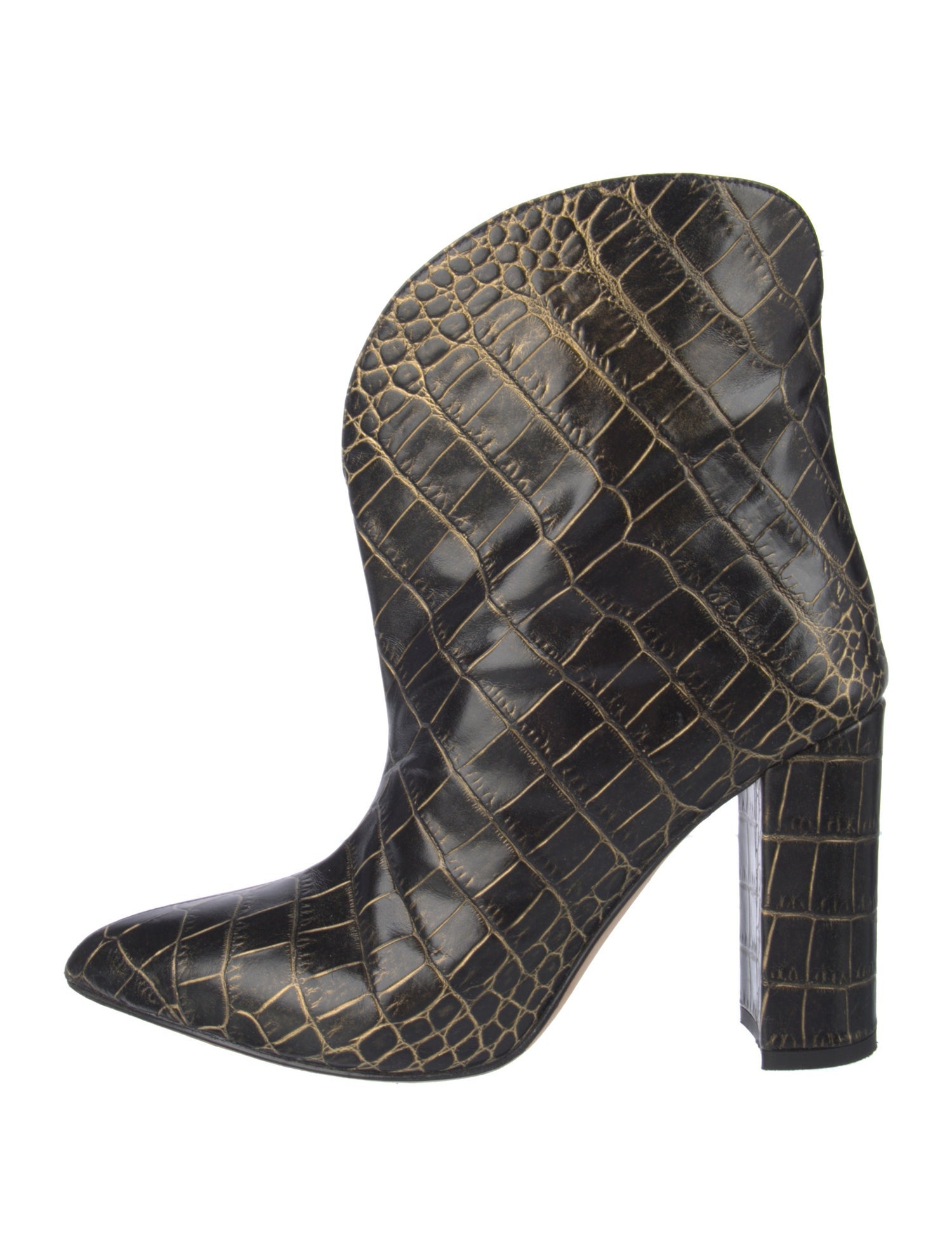 Paris Texas Leather Printed Western Boots